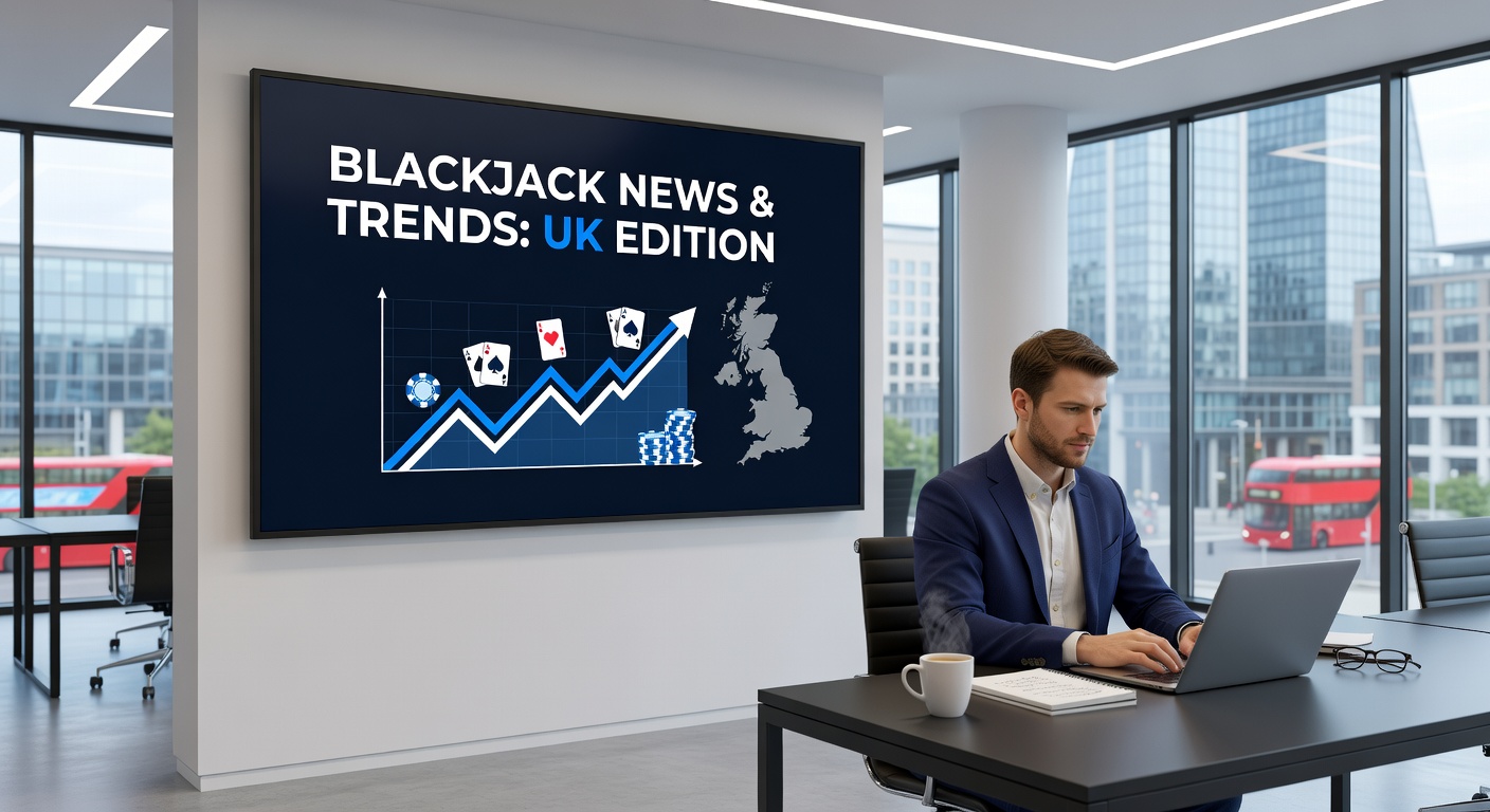 Vibrant casino table featuring MONOPOLY Blackjack Progressive with Mr. Monopoly multiplier symbols glowing amid cards and chips