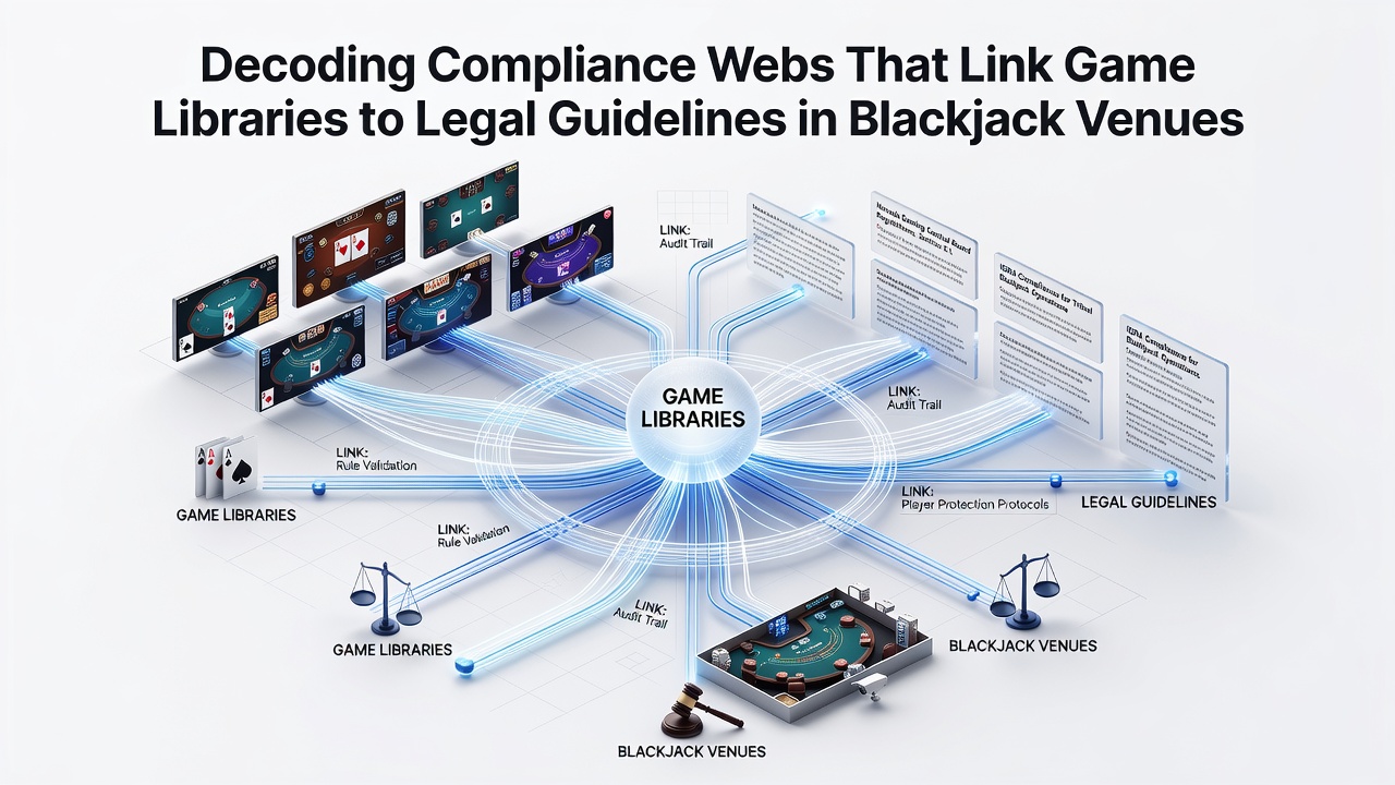 Regulatory documents and game library interface illustrating compliance mapping
