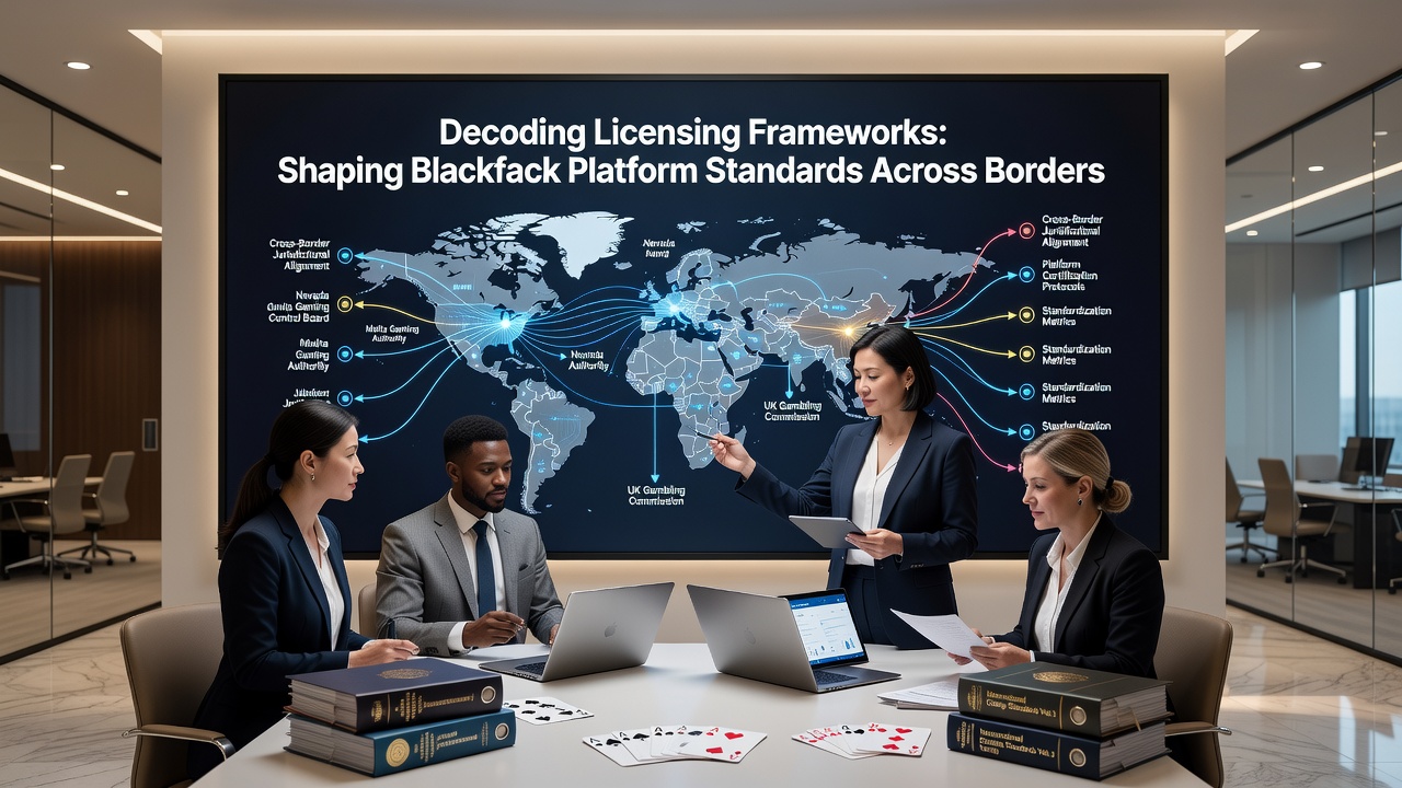Global map highlighting regulatory jurisdictions for online blackjack licensing frameworks
