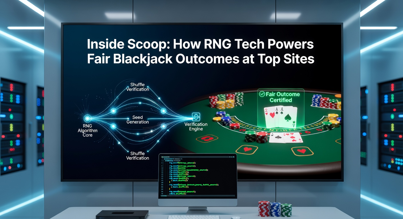 Digital visualization of random number generation simulating a blackjack deck shuffle in an online casino environment