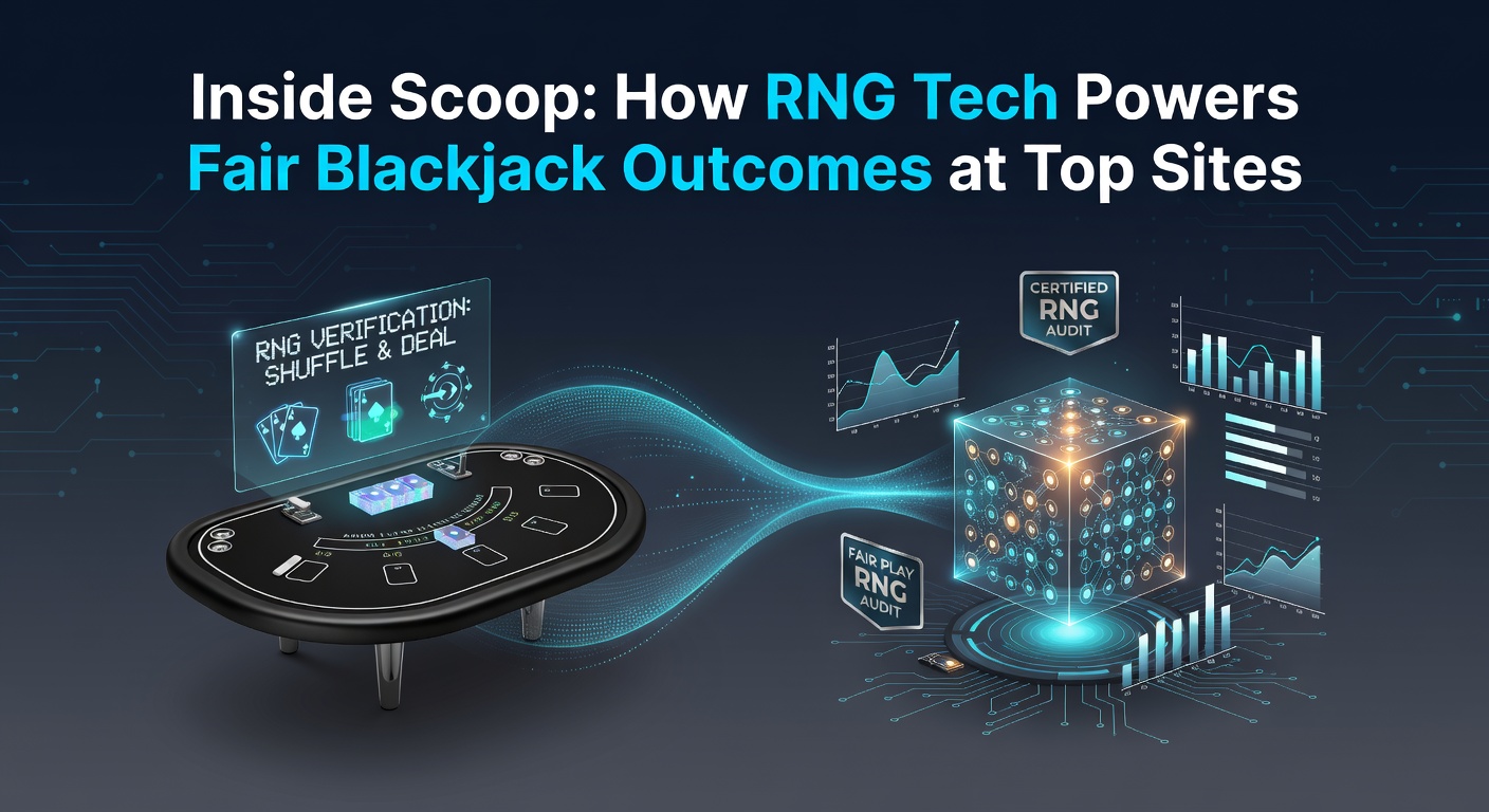 Close-up of a certified RNG certification badge alongside a blackjack table interface displaying fair play seals from international auditors