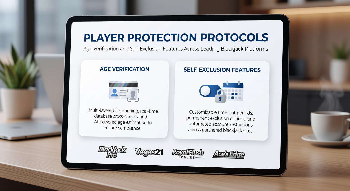 Screenshot of self-exclusion dashboard on a mobile blackjack app, highlighting timer options and support links