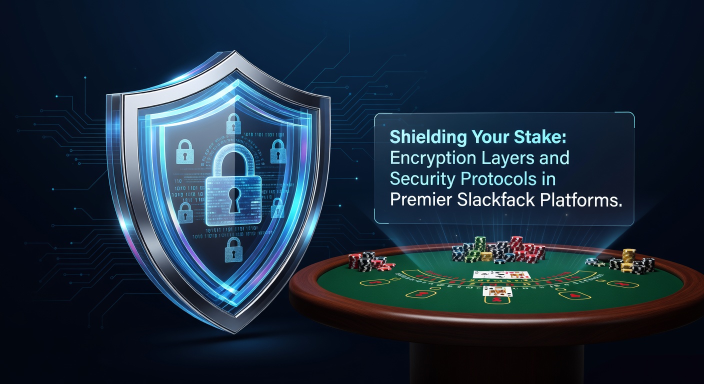 Digital shield representing multi-layered encryption protecting player stakes in online blackjack platforms